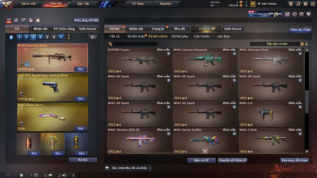 shop acc cf uy tin gia re